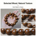 Luxury Yellow Rosewood Beaded Bracelet | Artisan-Crafted Oriental Style for Refined Taste