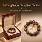 Luxury Yellow Rosewood Beaded Bracelet | Artisan-Crafted Oriental Style for Refined Taste