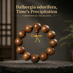Luxury Yellow Rosewood Beaded Bracelet | Artisan-Crafted Oriental Style for Refined Taste