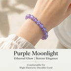 Authentic Amethyst Bracelet with Moonlight Glow | The "Stone of Spirituality" | Unique Healing Crystal Jewelry