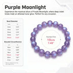 Authentic Amethyst Bracelet with Moonlight Glow | The "Stone of Spirituality" | Unique Healing Crystal Jewelry