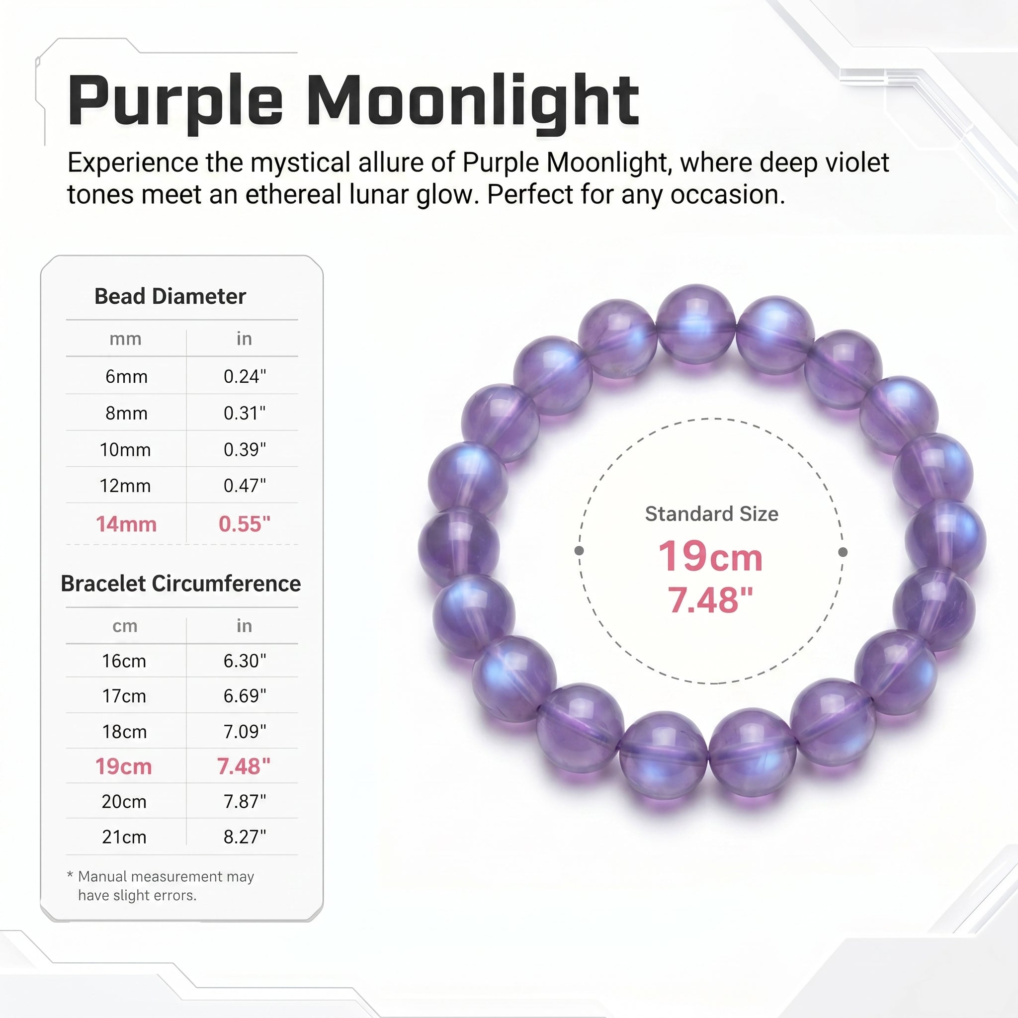 Authentic Amethyst Bracelet with Moonlight Glow | The "Stone of Spirituality" | Unique Healing Crystal Jewelry