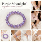 Authentic Amethyst Bracelet with Moonlight Glow | The "Stone of Spirituality" | Unique Healing Crystal Jewelry