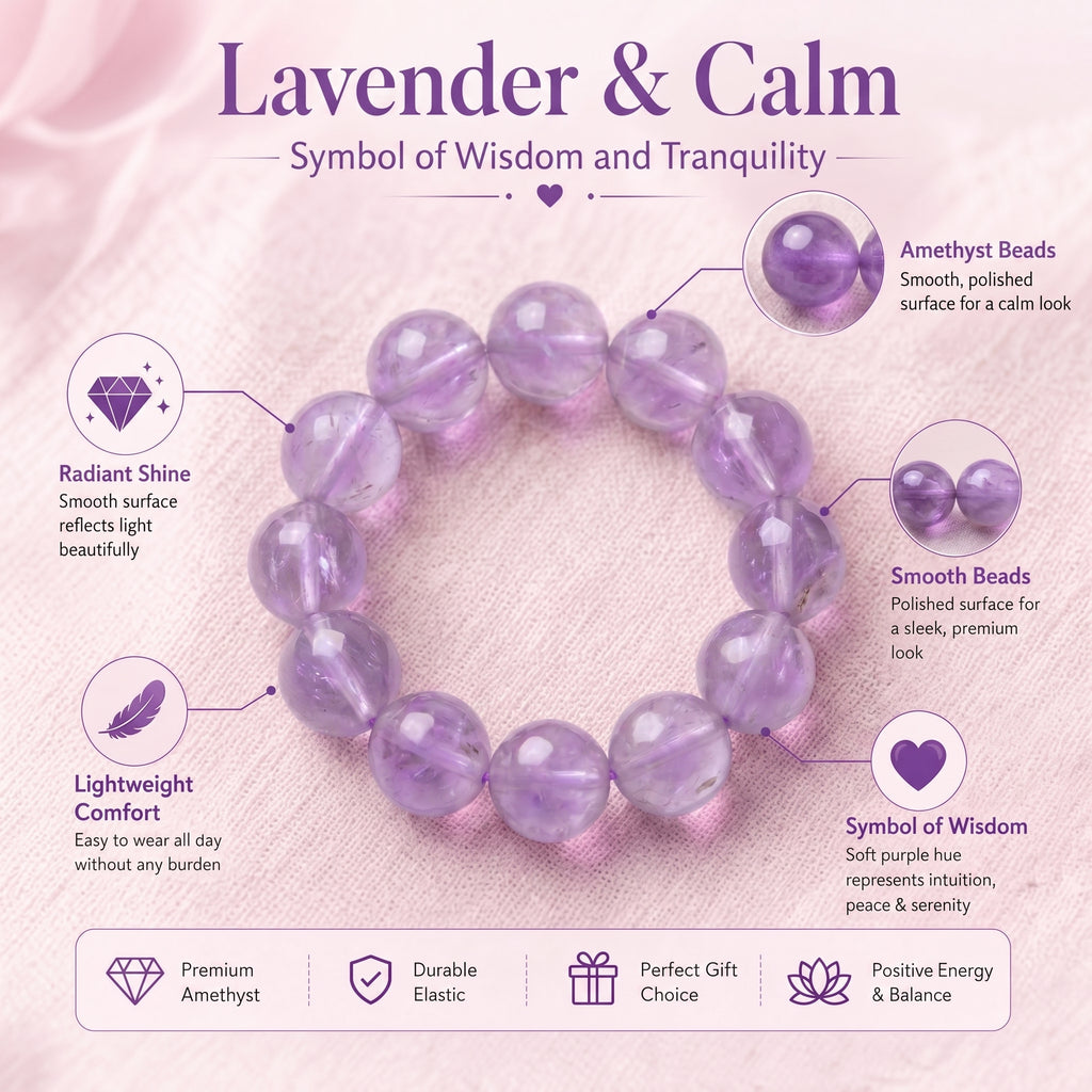 Authentic Lavender Amethyst Necklace | The "Stone of Serenity" | Minimalist Healing Gemstone Jewelry