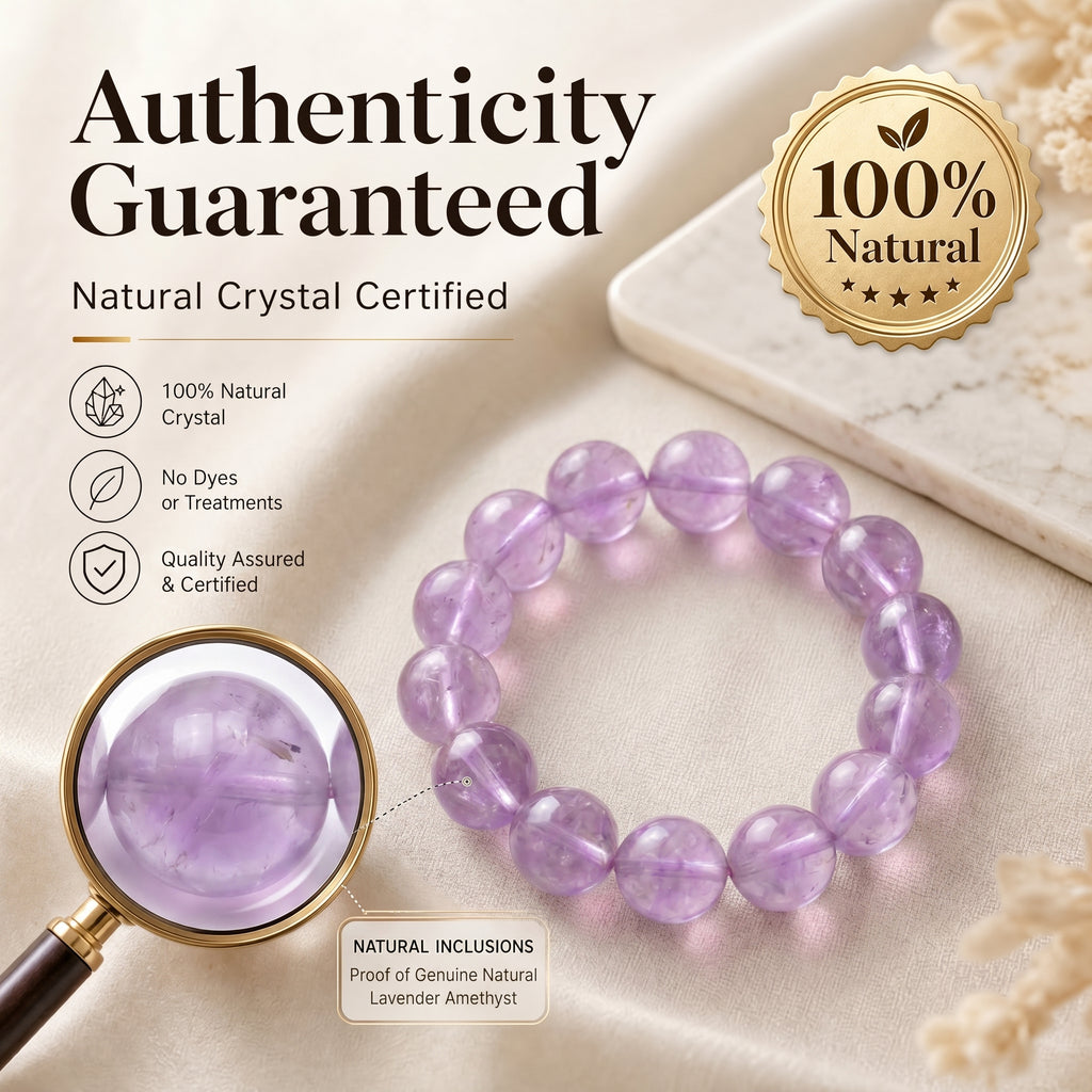 Authentic Lavender Amethyst Necklace | The "Stone of Serenity" | Minimalist Healing Gemstone Jewelry