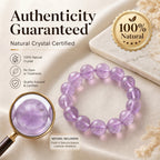 Authentic Lavender Amethyst Necklace | The "Stone of Serenity" | Minimalist Healing Gemstone Jewelry
