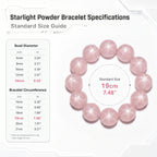 Premium Star Rose Quartz Beaded Bracelet | Hand-Polished Natural Gemstone Jewelry for Attraction & Inner Peace