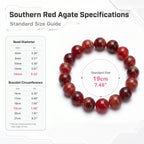 Premium Nanhong Agate Beaded Bracelet | Hand-Polished Natural Gemstone Jewelry for Elegance & Harmony