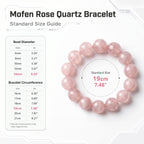 Premium Mozambique Rose Quartz Beaded Bracelet | Hand-Polished Natural Gemstone Jewelry for Inner Peace & Balance