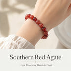 Premium Nanhong Agate Beaded Bracelet | Hand-Polished Natural Gemstone Jewelry for Elegance & Harmony