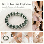 Authentic Green Phantom Quartz Bracelet | The "Money Magnet" | Unique Healing Crystal Jewelry