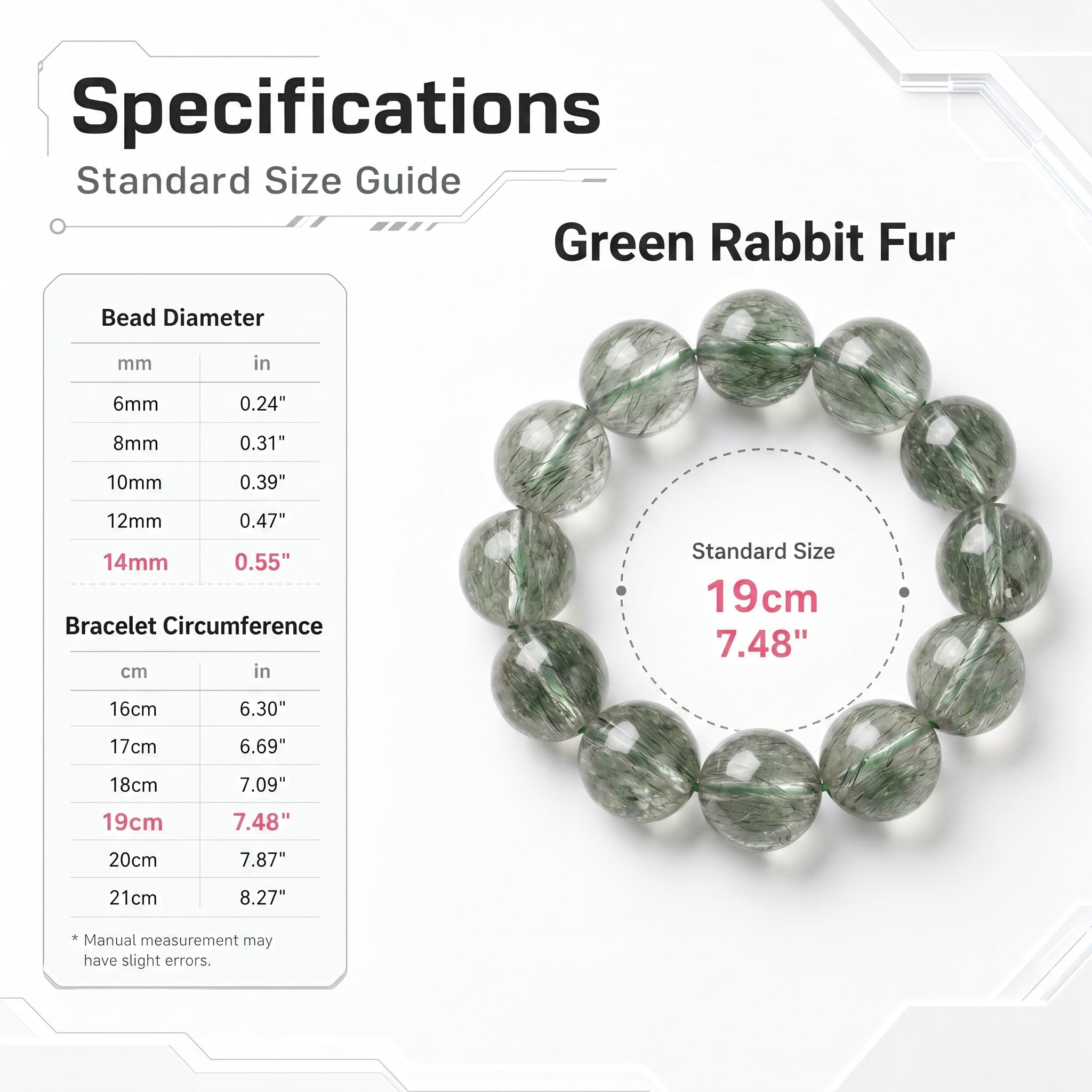 Authentic Green Rabbit Hair Quartz Bracelet | The "Stone of Vitality" | Unique Healing Crystal Jewelry