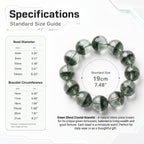 Authentic Green Phantom Quartz Bracelet | The "Money Magnet" | Unique Healing Crystal Jewelry