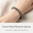 Authentic Green Phantom Quartz Bracelet | The "Money Magnet" | Unique Healing Crystal Jewelry