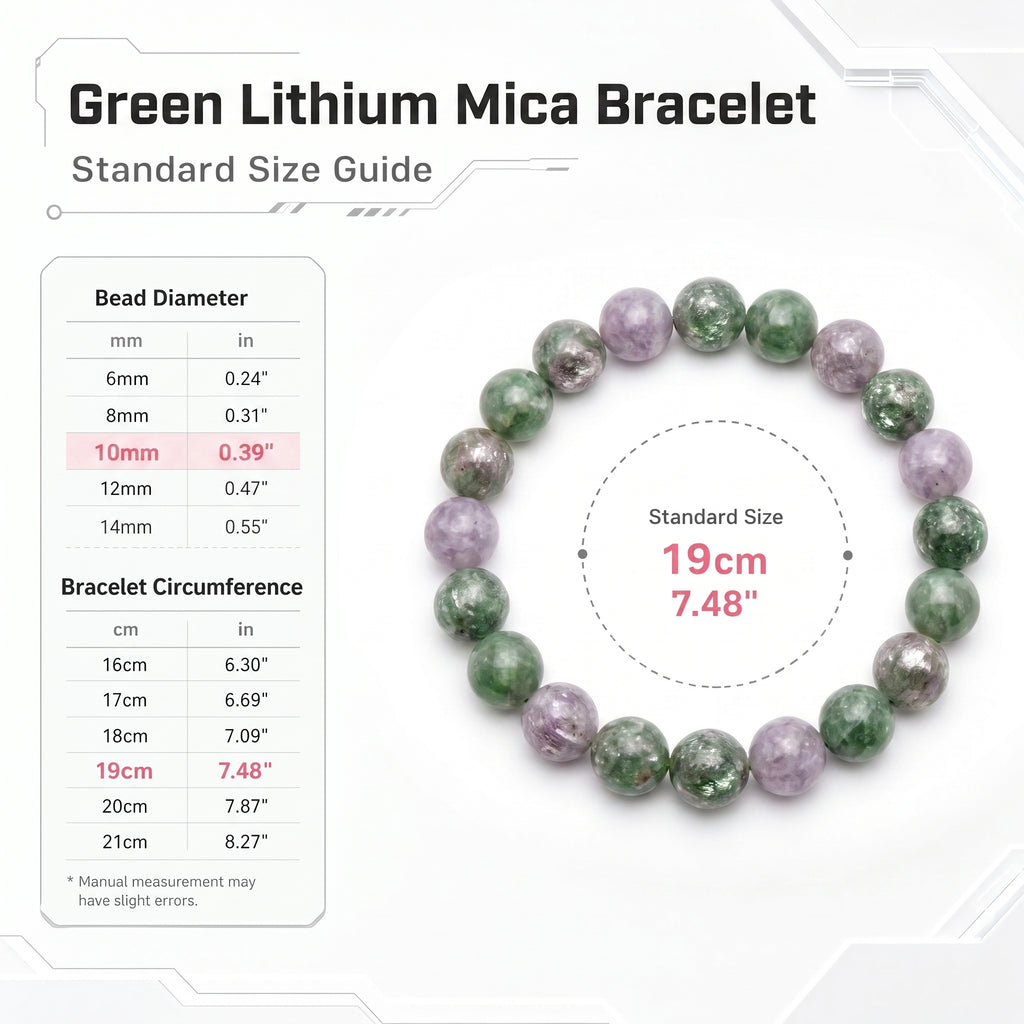 Authentic Green Lepidolite Bracelet | The "Stone of Serenity" | Unique Healing Crystal Jewelry