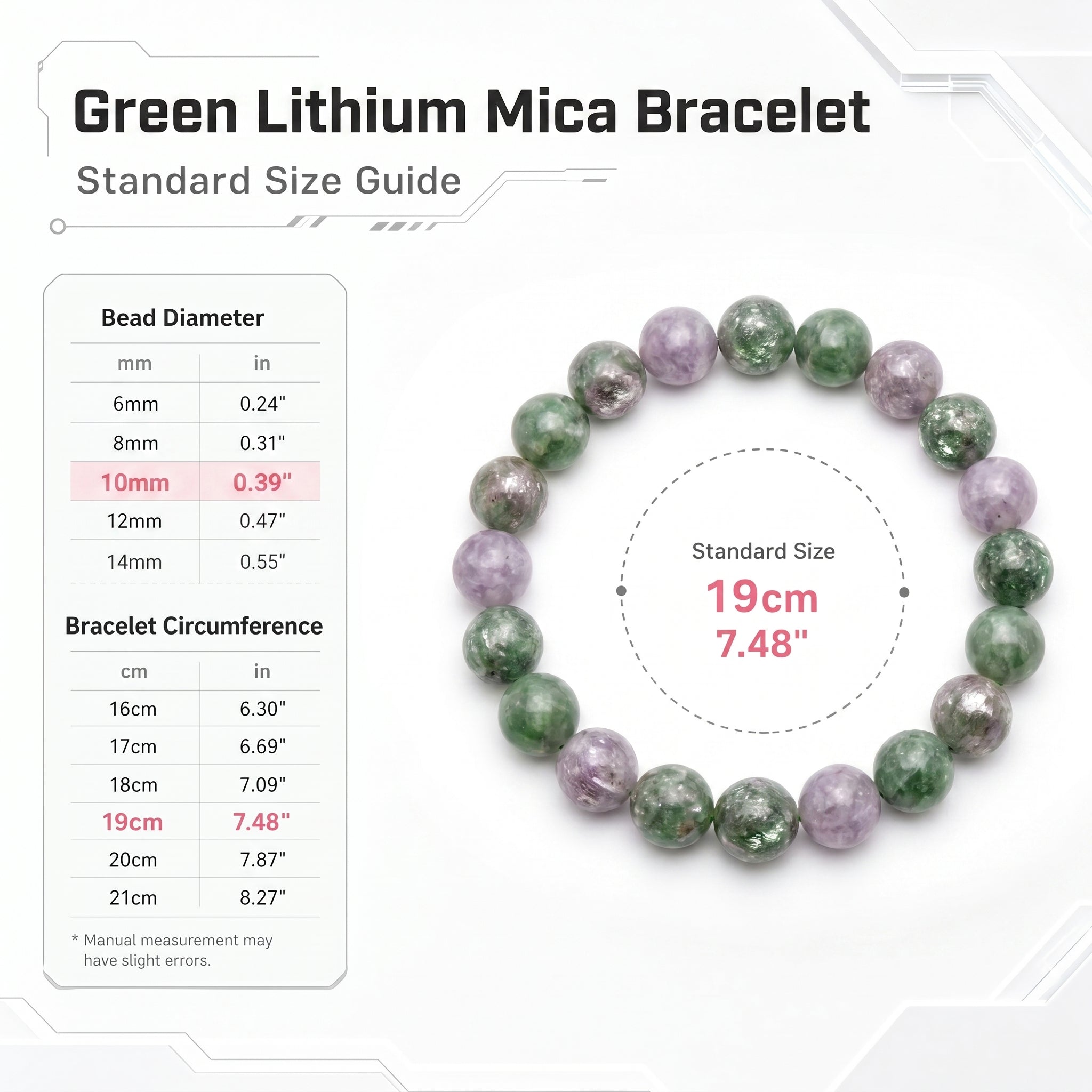 Authentic Green Lepidolite Bracelet | The "Stone of Serenity" | Unique Healing Crystal Jewelry