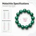 Premium Malachite Beaded Bracelet | Hand-Polished Natural Gemstone Jewelry for Protection & Harmony