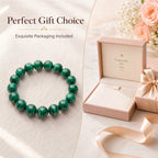 Premium Malachite Beaded Bracelet | Hand-Polished Natural Gemstone Jewelry for Protection & Harmony
