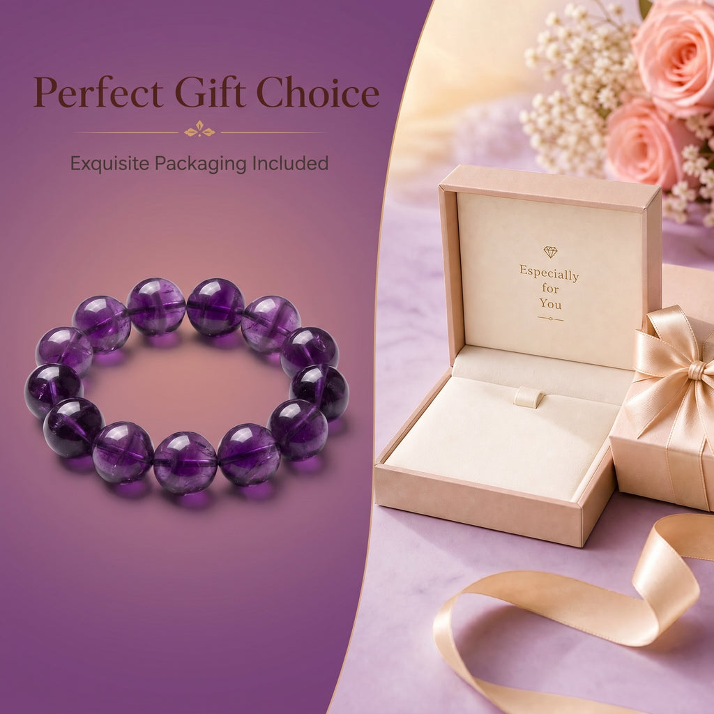 Authentic Purple Fluorite Bracelet | The "Stone of Spirit" | Unique Gemstone Jewelry for Meditation
