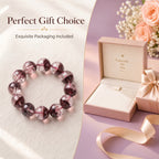 Dreamy Phantom Quartz Bracelet | The "Healing Stone" | Unique Lavender & Rose Crystal Jewelry