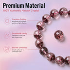 Dreamy Phantom Quartz Bracelet | The "Healing Stone" | Unique Lavender & Rose Crystal Jewelry