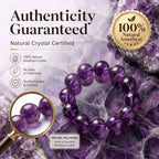 Authentic Purple Fluorite Bracelet | The "Stone of Spirit" | Unique Gemstone Jewelry for Meditation