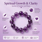 Authentic Purple Fluorite Bracelet | The "Stone of Spirit" | Unique Gemstone Jewelry for Meditation
