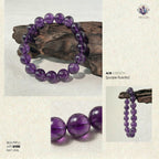 Authentic Purple Fluorite Bracelet | The "Stone of Spirit" | Unique Gemstone Jewelry for Meditation