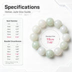 Luxury Xinjiang Hetian Jade Beaded Bracelet | Hand-Polished Natural Nephrite Jade Jewelry for Elegant Style