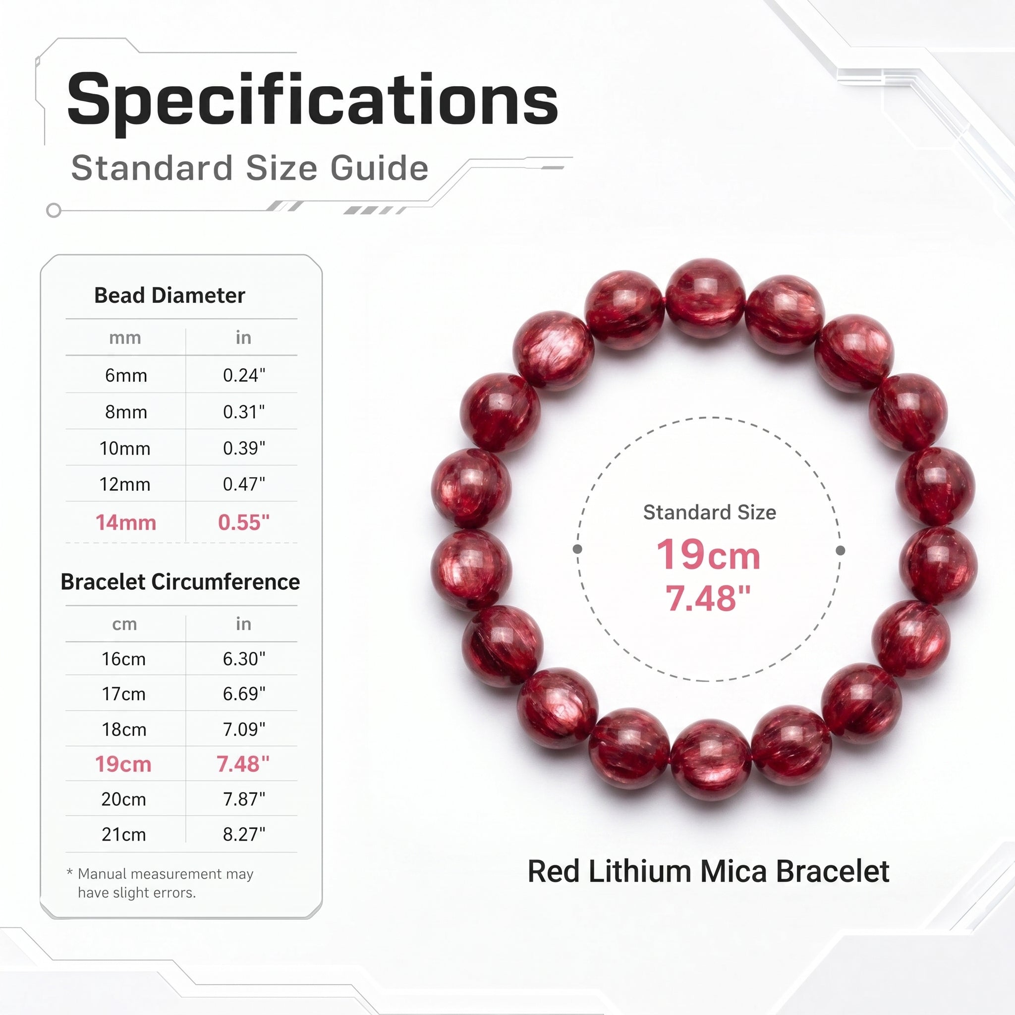 Premium Red Lepidolite Beaded Bracelet | Hand-Polished Natural Gemstone Jewelry for Love & Harmony