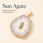 Authentic Electroplated Agate Pendant | The "Stone of Balance" | Unique Artisan Jewelry for Chic Living
