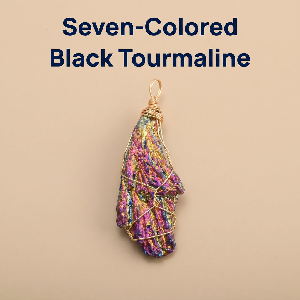 Authentic Raw Black Tourmaline Necklace | The "Stone of Protection" | Unique Artisan Wire-Wrapped Jewelry