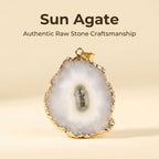 Authentic Electroplated Agate Pendant | The "Stone of Balance" | Unique Artisan Jewelry for Chic Living
