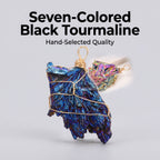 Authentic Raw Black Tourmaline Necklace | The "Stone of Protection" | Unique Artisan Wire-Wrapped Jewelry