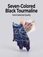 Authentic Raw Black Tourmaline Necklace | The "Stone of Protection" | Unique Artisan Wire-Wrapped Jewelry