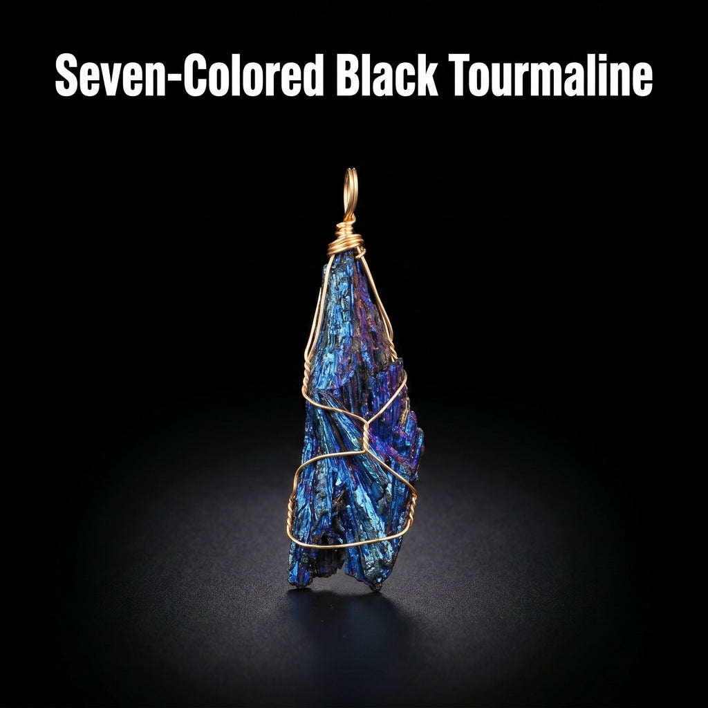 Authentic Raw Black Tourmaline Necklace | The "Stone of Protection" | Unique Artisan Wire-Wrapped Jewelry