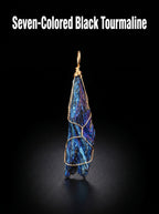 Authentic Raw Black Tourmaline Necklace | The "Stone of Protection" | Unique Artisan Wire-Wrapped Jewelry
