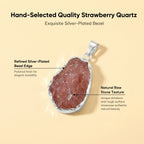 Authentic Raw Crystal Necklace | The "Energy Balance" Collection | Handcrafted Gold-Edged Mineral Pendant