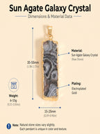 Authentic Sun Agate Rectangle Necklace | The "Stone of Vitality" | Minimalist Gemstone Jewelry
