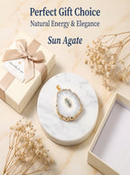 Authentic Electroplated Agate Pendant | The "Stone of Balance" | Unique Artisan Jewelry for Chic Living