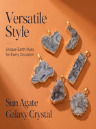Natural Sun Agate Rectangle Pendant: The Stone of Vitality — Kailash Vein