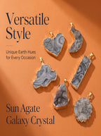 Natural Sun Agate Rectangle Pendant: The Stone of Vitality — Kailash Vein