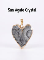 Authentic Sun Agate Rectangle Necklace | The "Stone of Vitality" | Minimalist Gemstone Jewelry