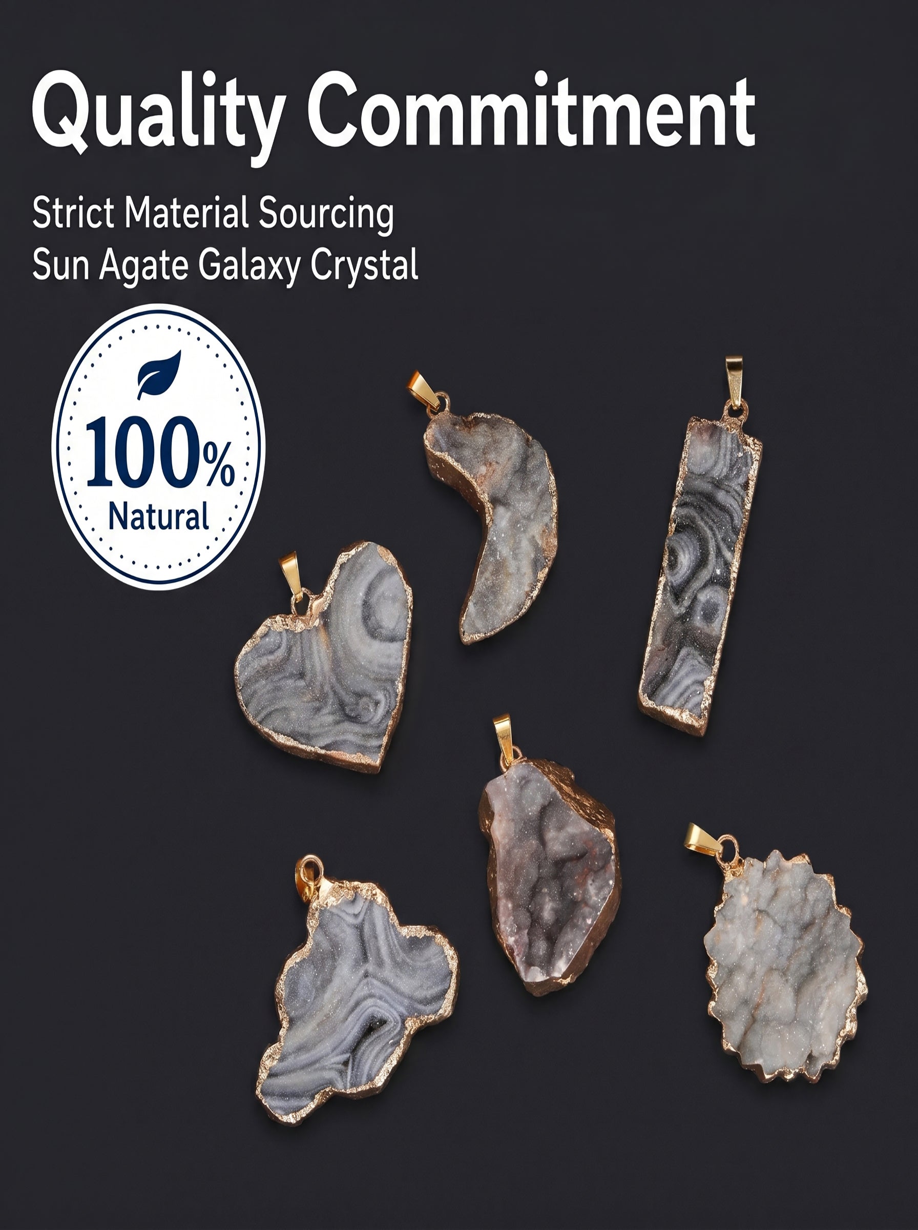 Authentic Sun Agate Rectangle Necklace | The "Stone of Vitality" | Minimalist Gemstone Jewelry