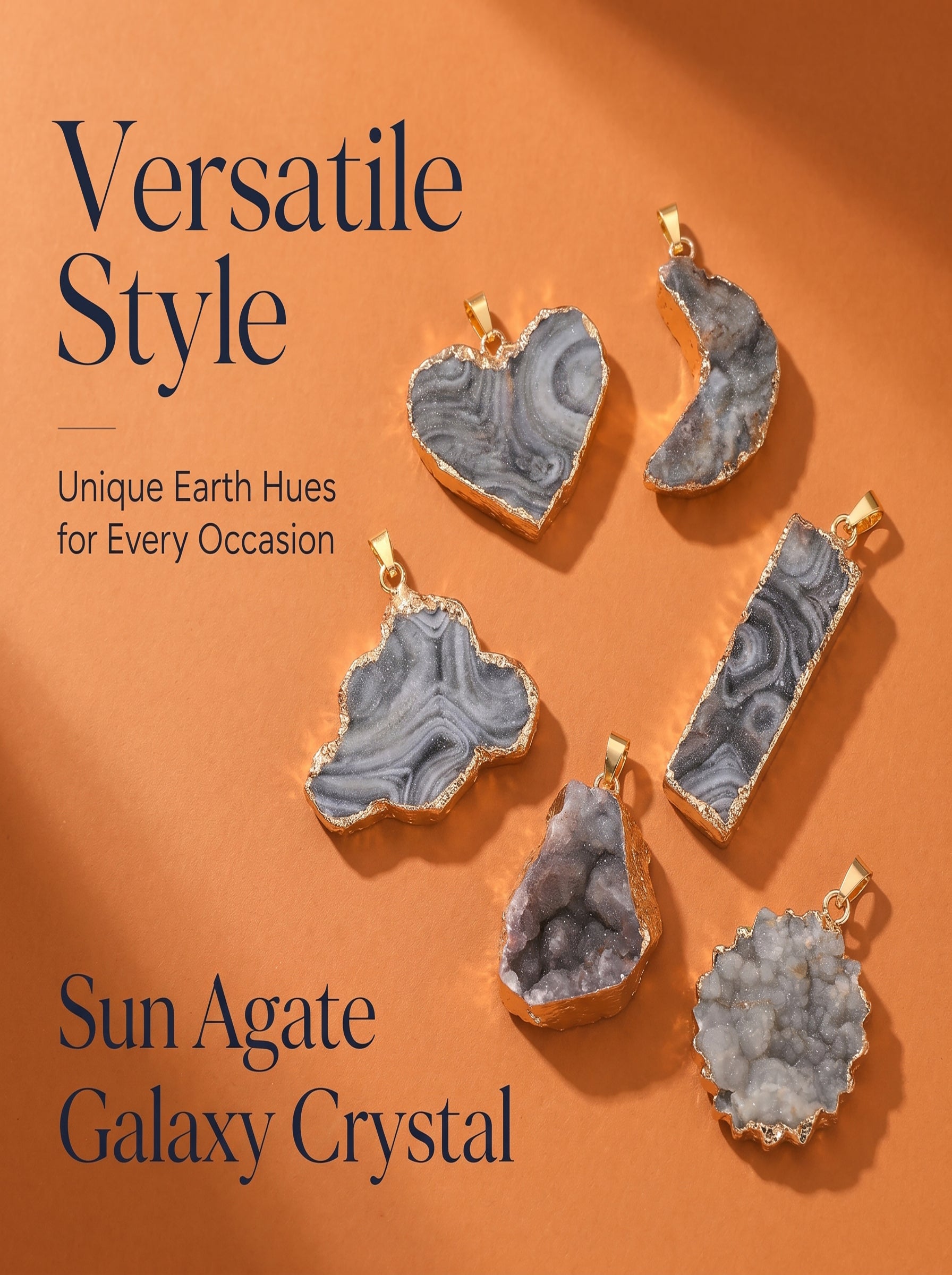 Authentic Sun Agate Rectangle Necklace | The "Stone of Vitality" | Minimalist Gemstone Jewelry