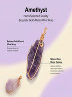 Authentic Raw Amethyst Necklace | The "Stone of Tranquility" | Unique Artisan Wire-Wrapped Jewelry