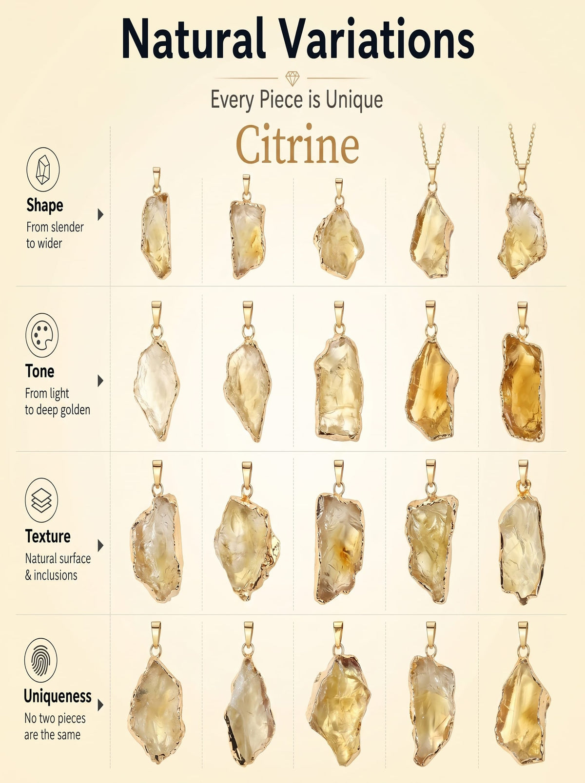 Natural Raw Citrine Gold-Dipped Pendant: The Merchant's Stone — Kailash Vein