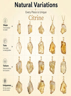 Authentic Citrine Crystal Necklace | The "Merchant's Stone" | Unique Artisan Gold-Dipped Jewelry