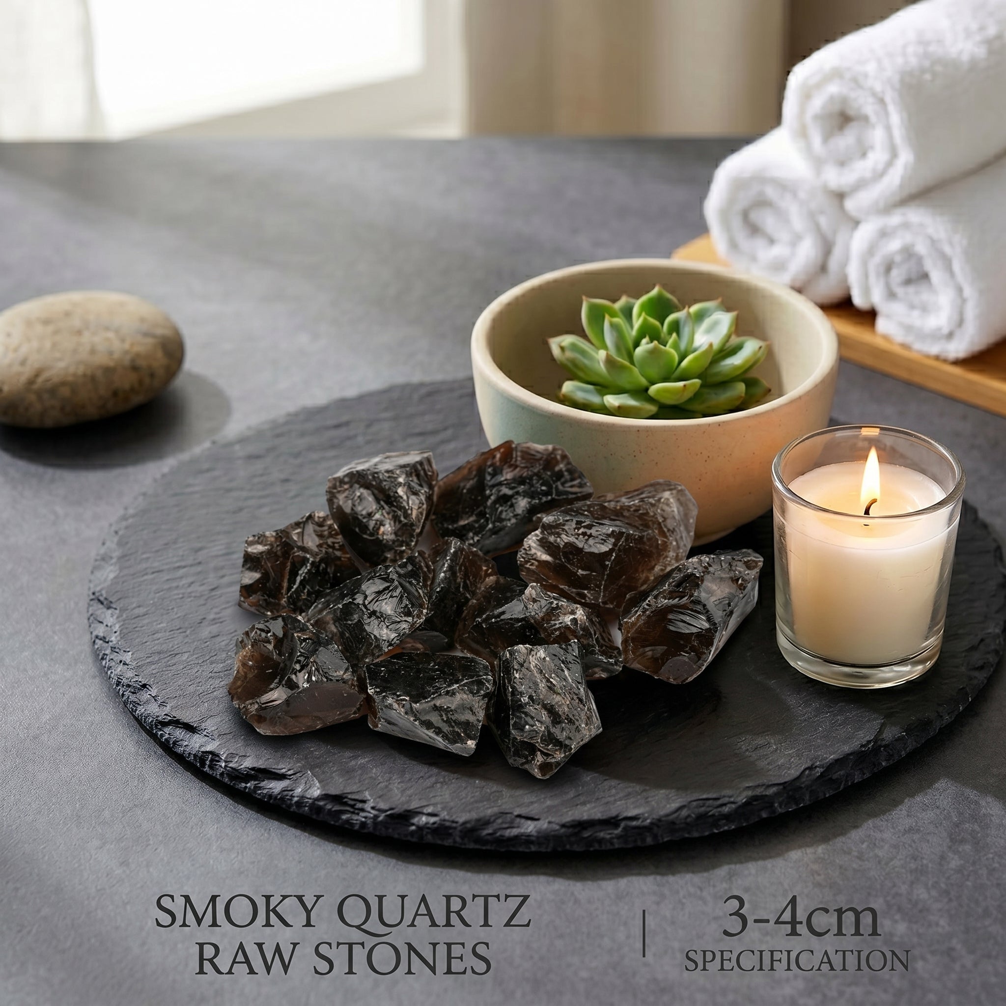 Authentic Smoky Quartz Raw Stone | The "Stone of Stability" | Unique Natural Crystal for Meditation & Decor