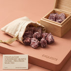 Authentic Strawberry Quartz Raw Stone | The "Stone of Vitality" | Unique Natural Mineral for Home Decor